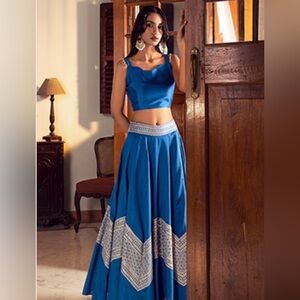 Indya Blue Ghagra Choli/ Lengha